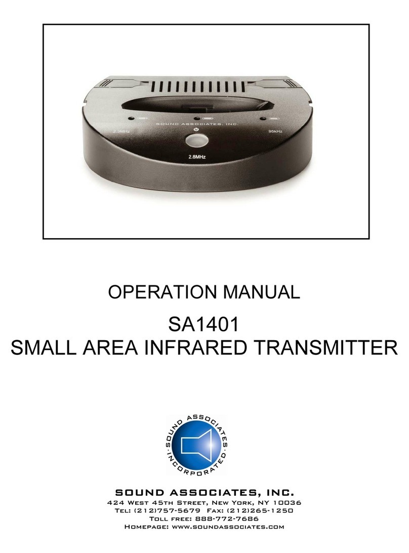 Sound Associates SA1401 Operation manual