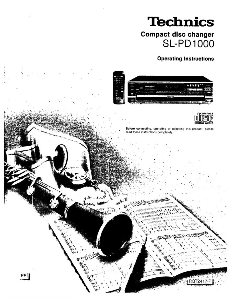 Technics SL-PD1000 User manual