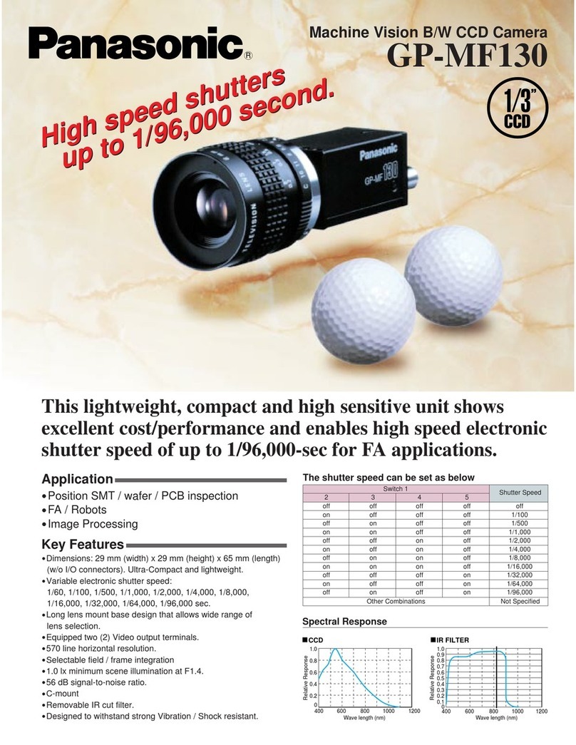 Panasonic Machine Vision GP-MF130 Specifications