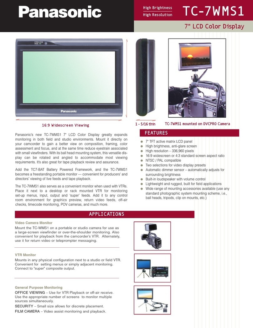 Panasonic Viera TC-7WMS1 User manual Panasonic Viera TC-7WMS1 User manual