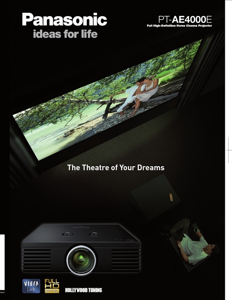 Panasonic PT-AE4000E User manual