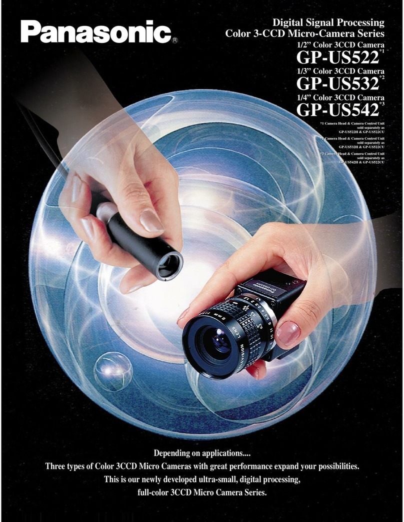Panasonic GPUS522H - COLOR CAMERA User manual