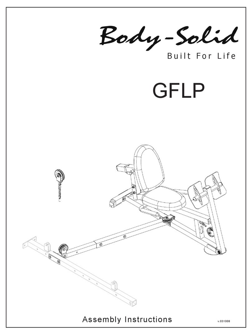 Body Solid GFLP Assembly instructions