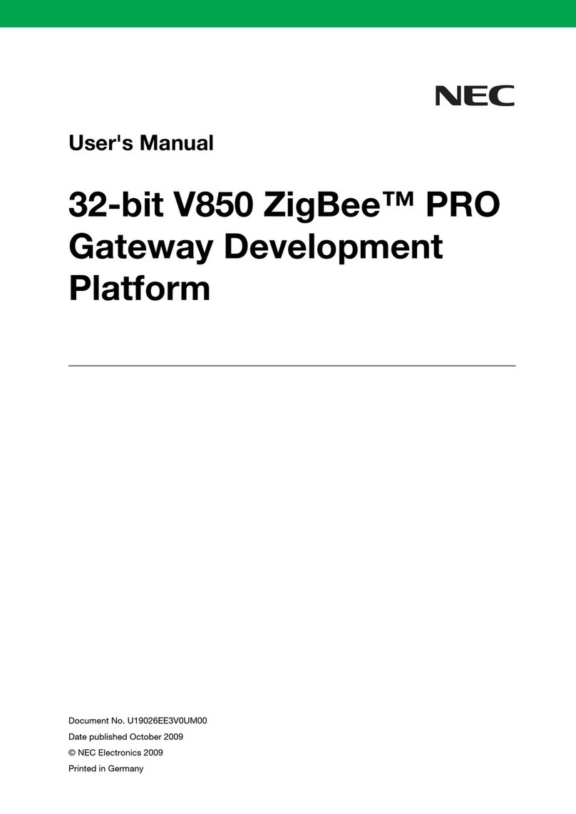 NEC V850 ZigBee Pro User manual
