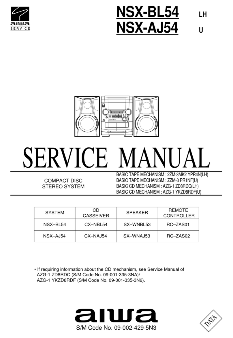 Aiwa NSX-BL54 LH Service manual