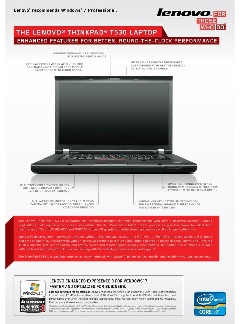 Lenovo ThinkPad T530 User manual