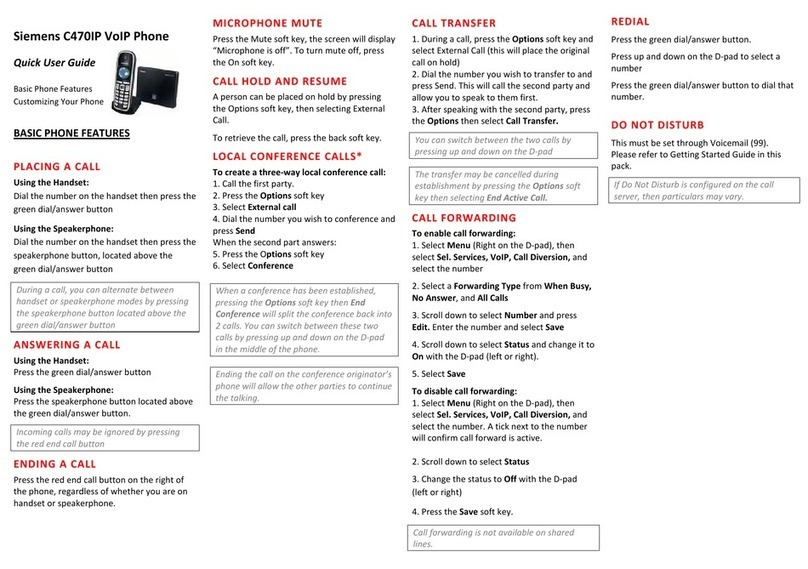 Siemens GIGASET C470 IP Instruction manual