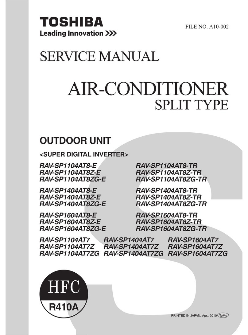 Toshiba RAV-SP1104AT8-E User manual