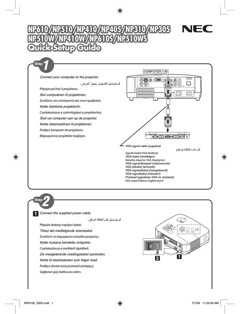 NEC NP610 Series User manual