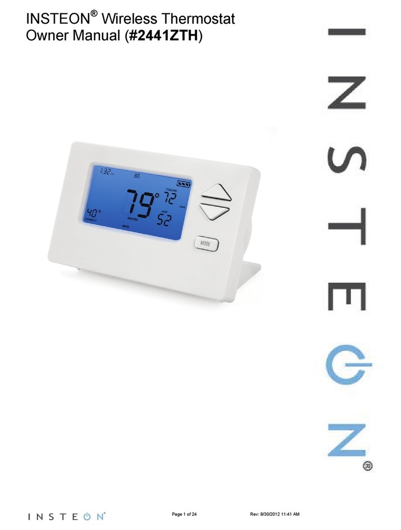 INSTEON 2441ZTH User manual