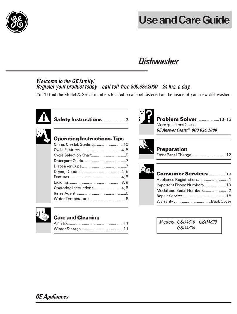GE Profile GSD4310 User manual GE Profile GSD4310 User manual