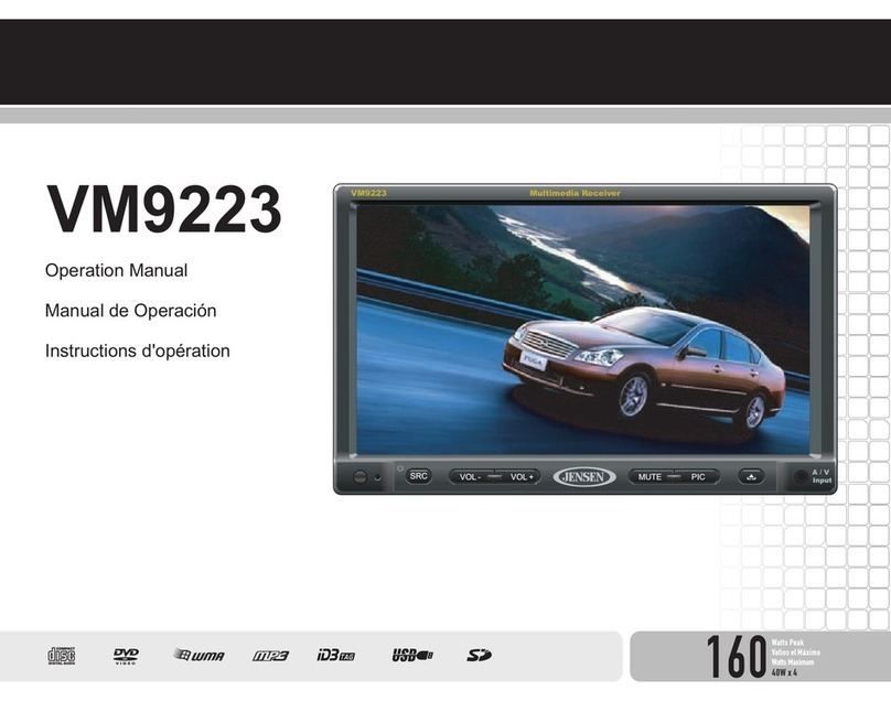 Jensen VM9223 - Touch Screen Double Din MultiMedia... User manual
