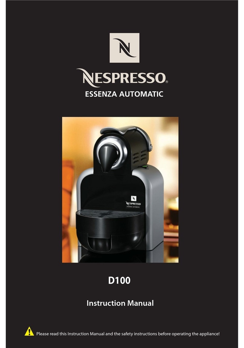 Nespresso Essenza Automatic D100 instruction manual Nespresso Essenza Automatic D100 instruction manual