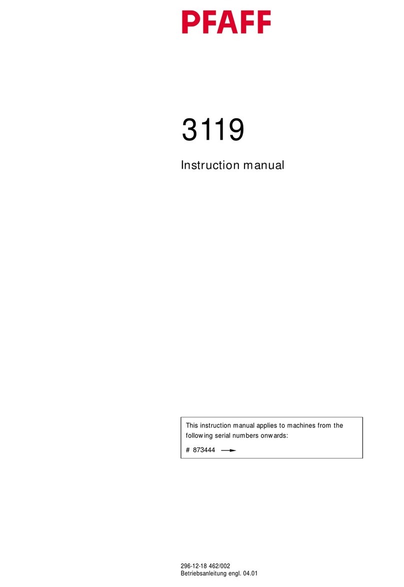 Pfaff 3119 User manual