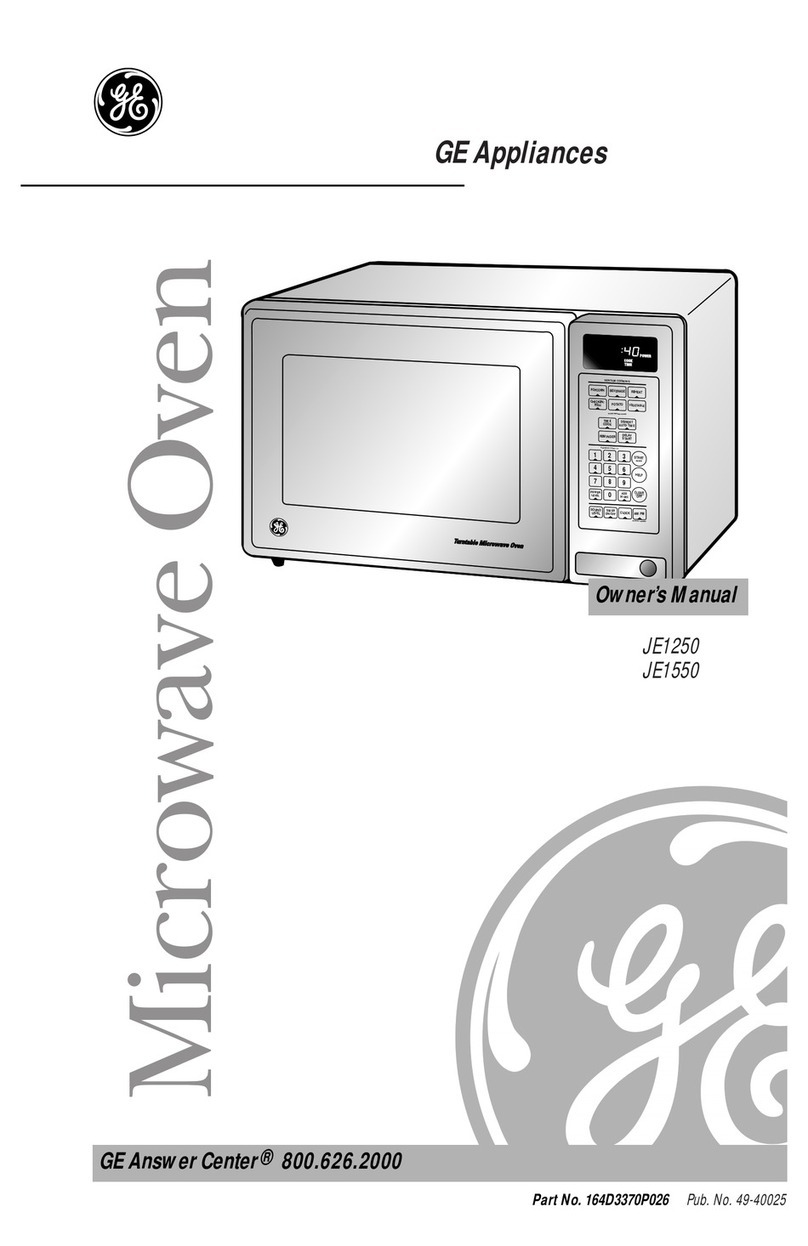 GE JE1250 User manual