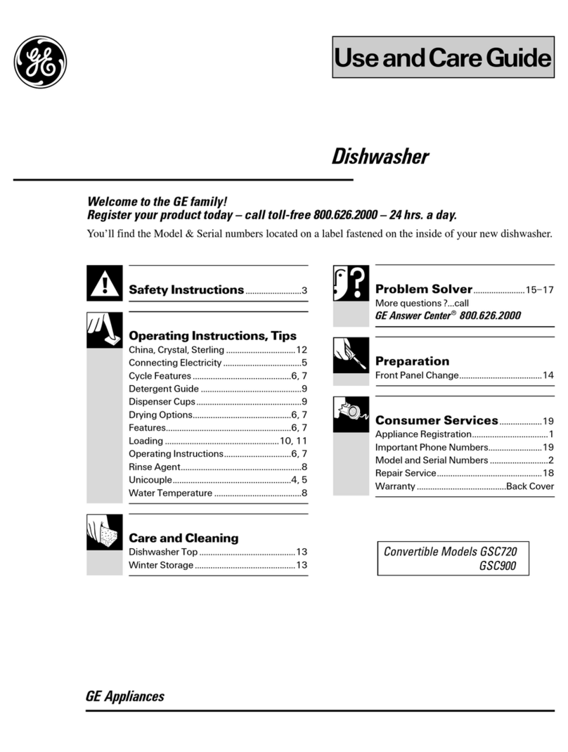 GE GSC720 User manual