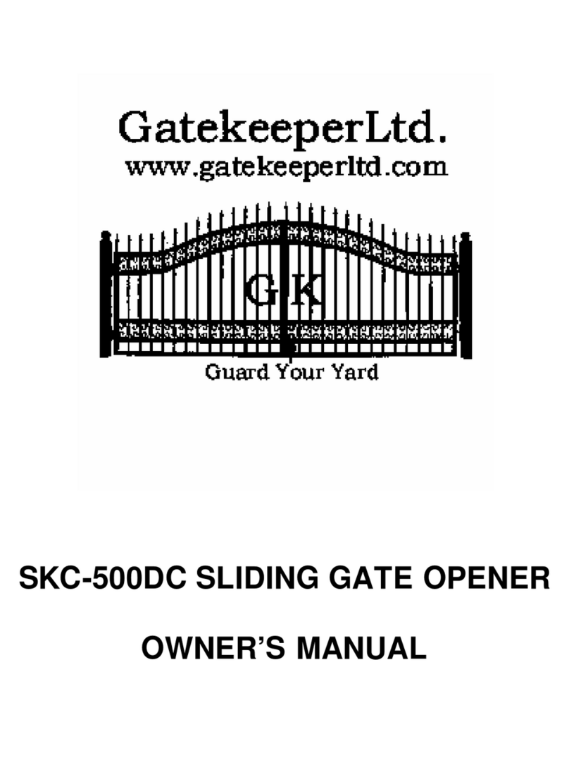 Gatekeeper SKC-500DC User manual