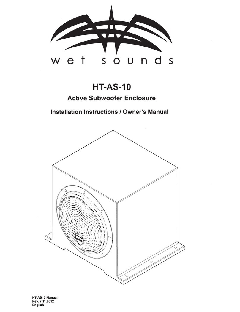 Wet Sounds HT-AS-10 Installation instructions & owner's manual