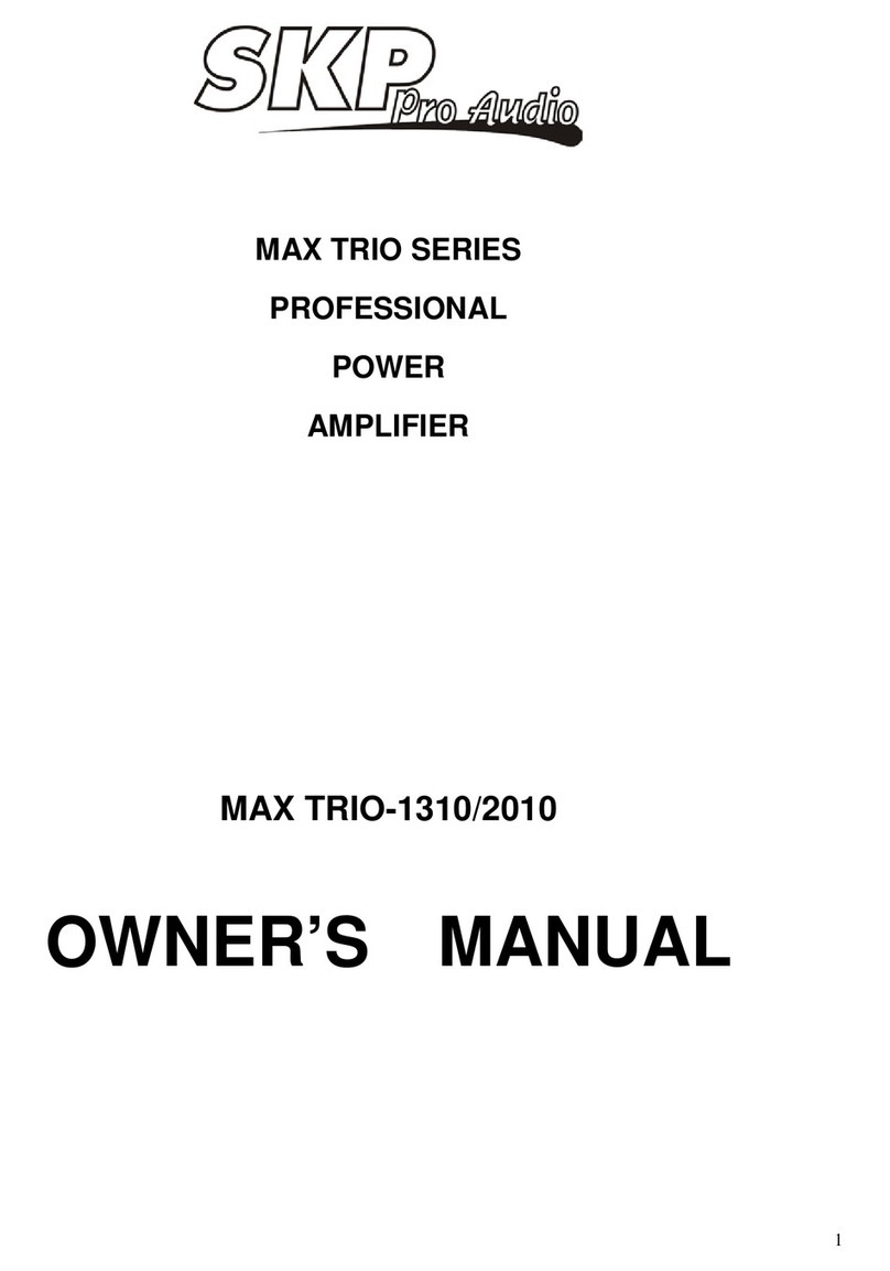 SKP Pro Audio MAX TRIO-1310 owner's manual