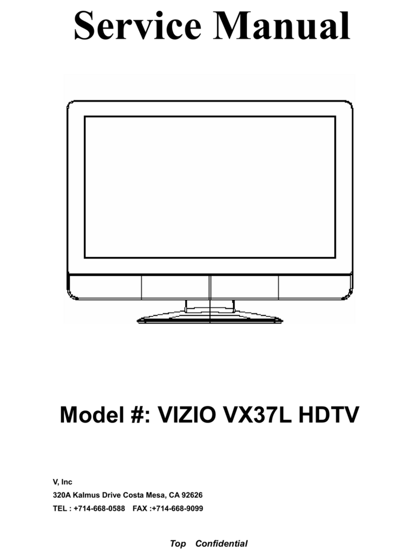 Vizio VX37L - 37" LCD TV User manual