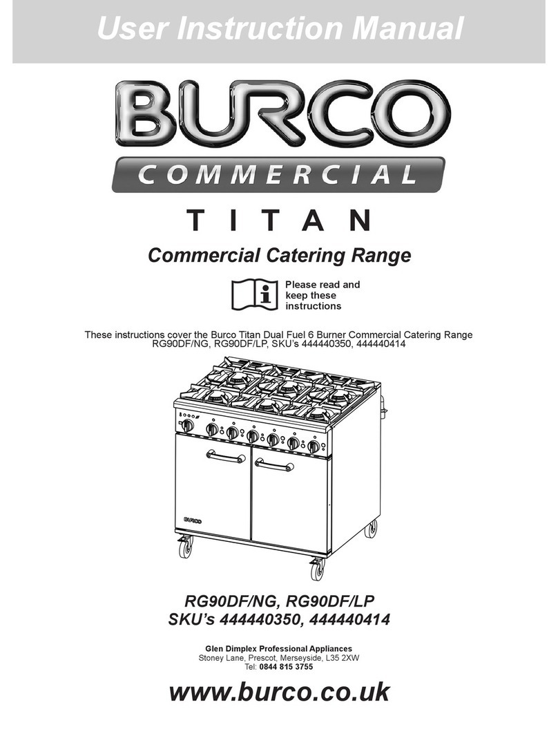 Burco TITAN RG90DF Operator's manual