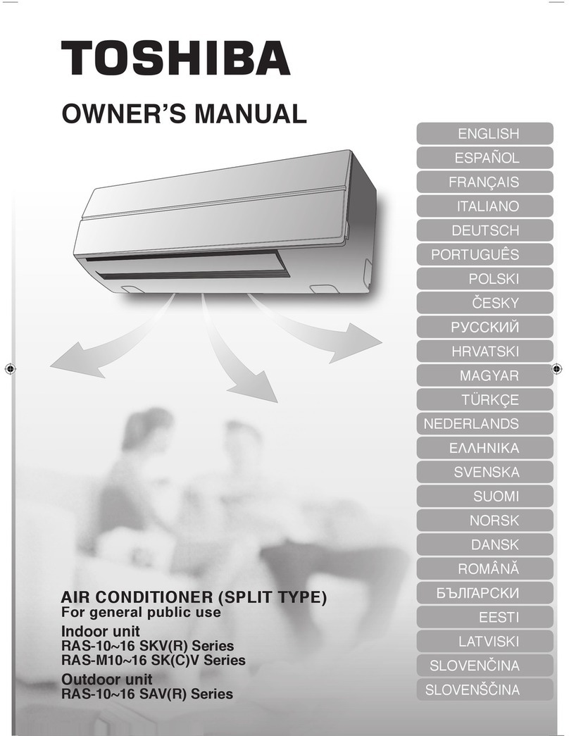 Toshiba RAS-10SKV Series User manual