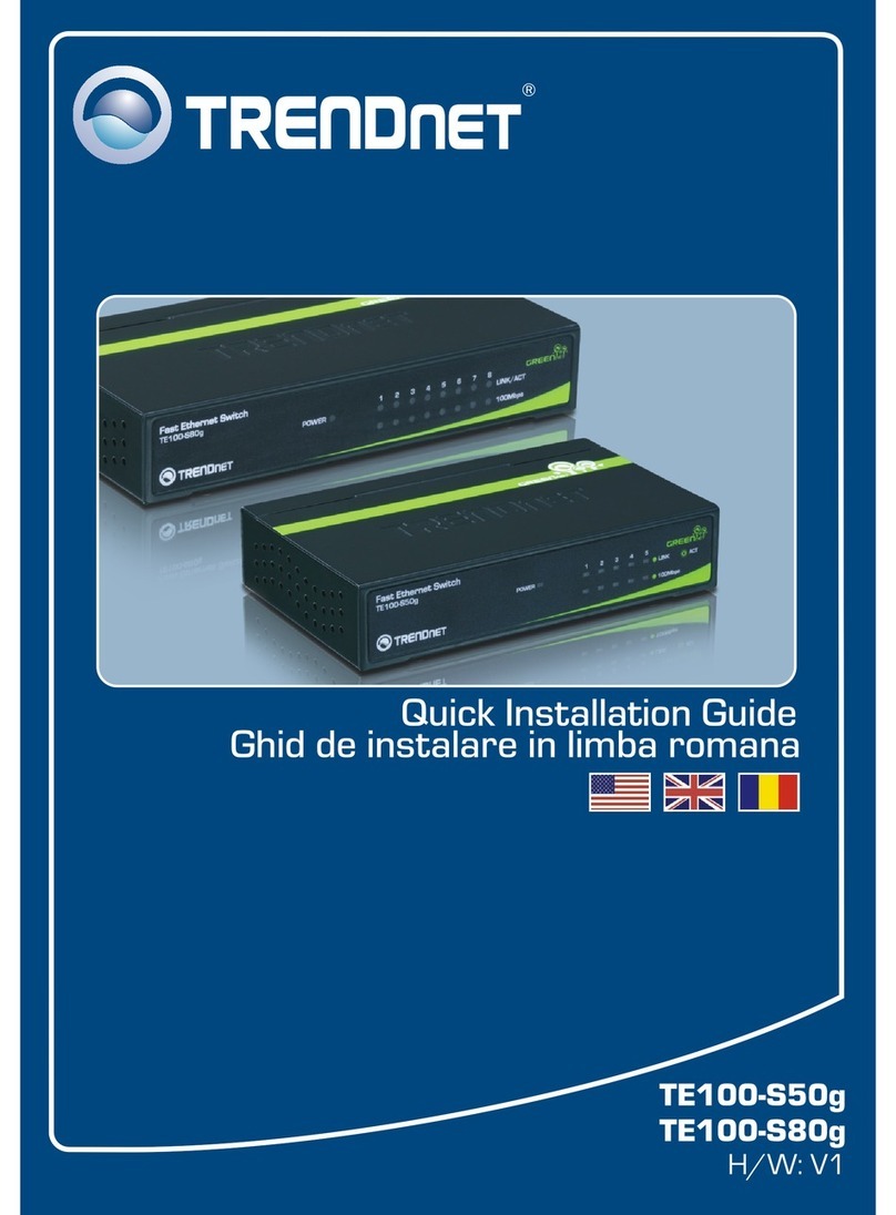 TRENDnet TE100-S50g Quick installation guide