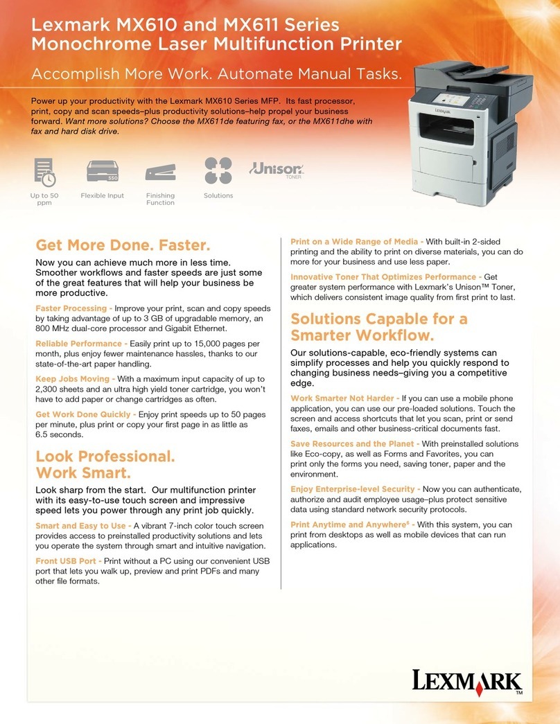 Lexmark MX611 Series Installation instructions