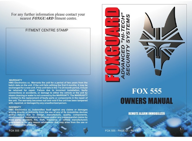 Foxguard FOX 555 owner's manual