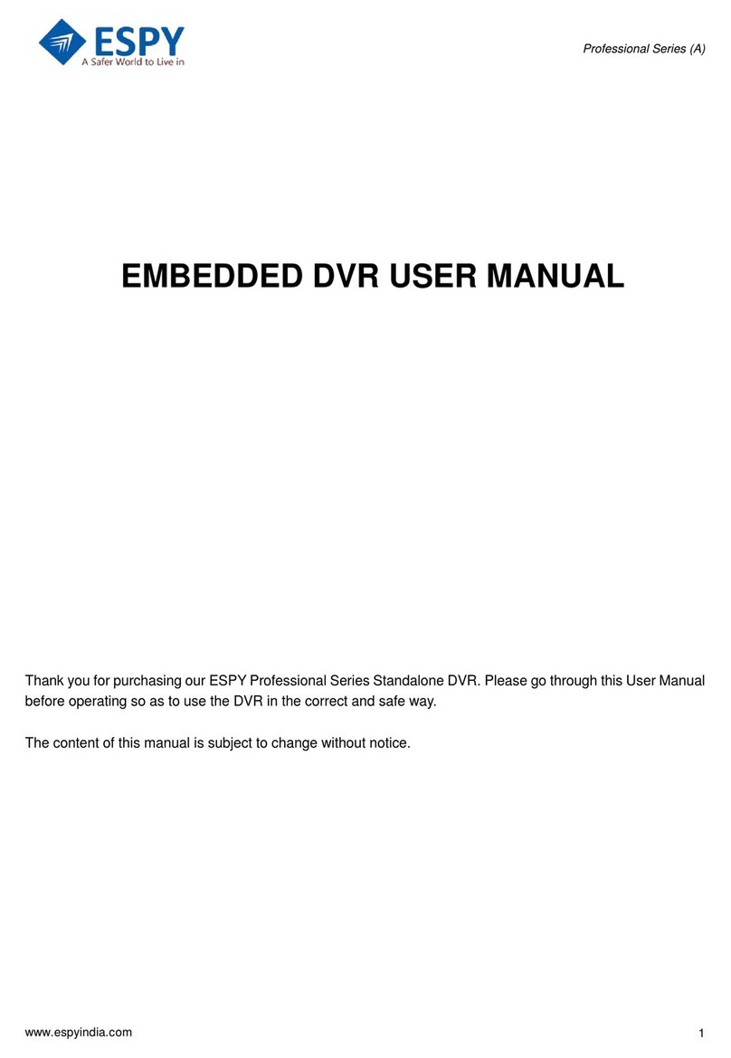 Espy Embedded Digital Video Recorder user manual