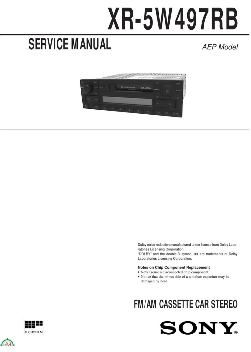 Sony XR-5W497RB User manual