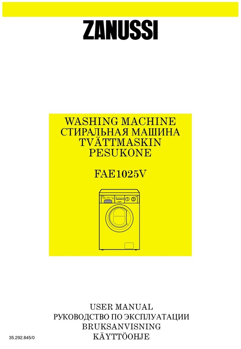 Zanussi FAE1025V owner's manual