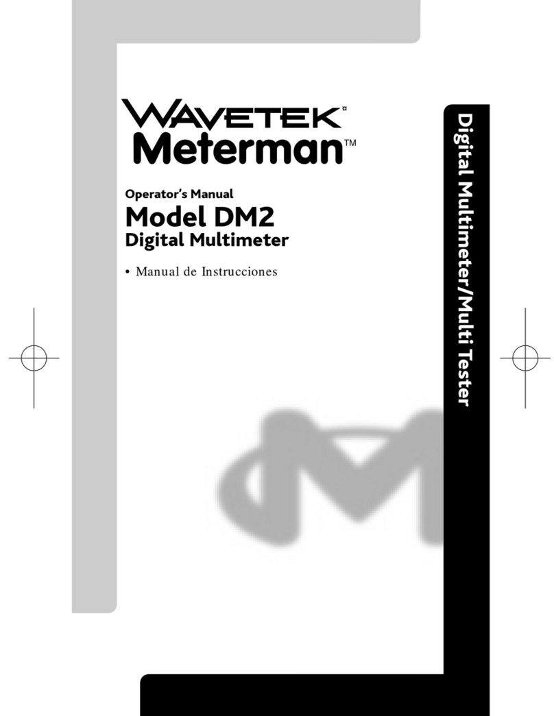 Wavetek Meterman DM2 User manual