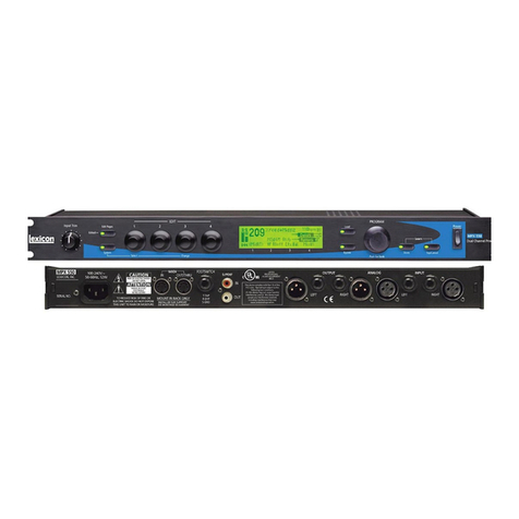 Lexicon MPX 500 User manual