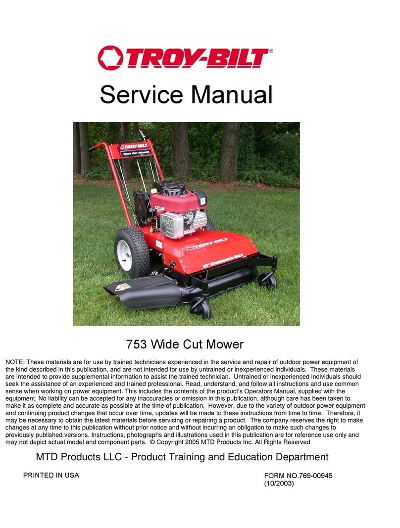 Troy-Bilt 753 User manual