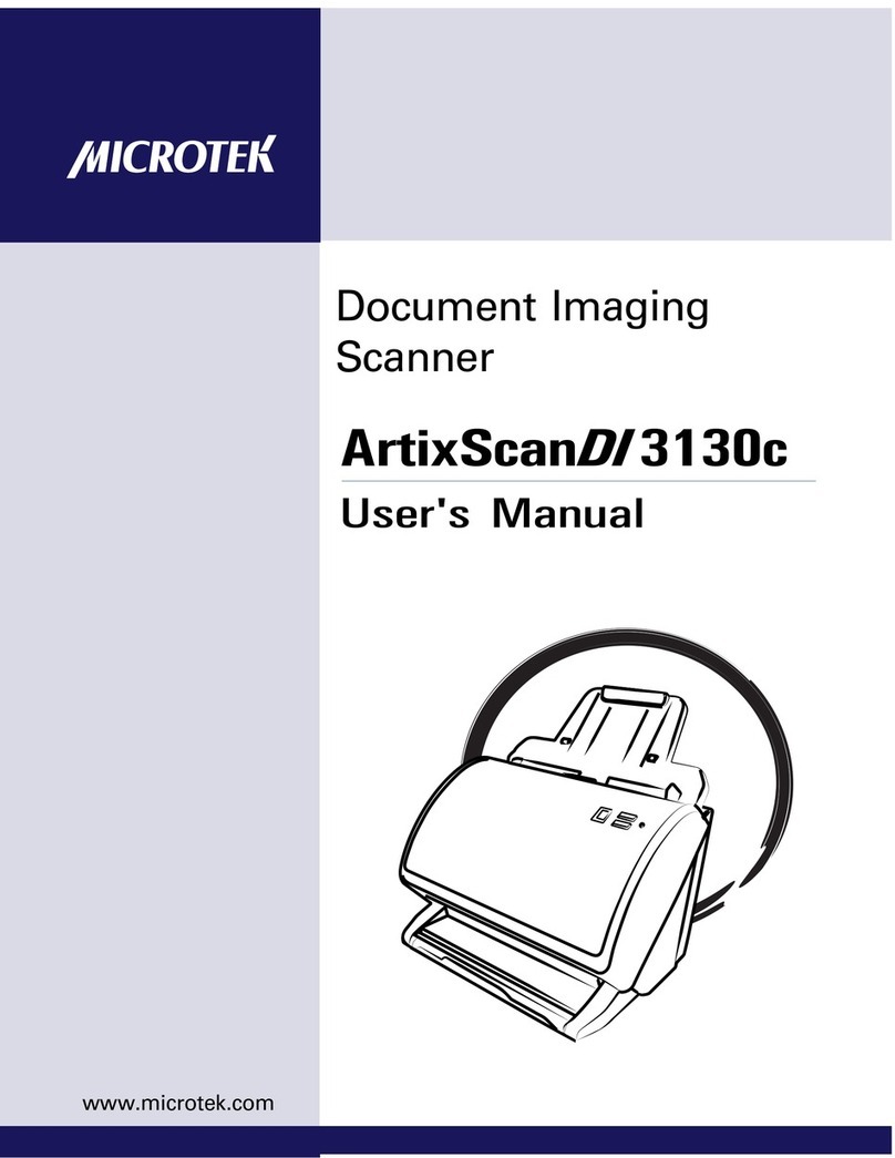 Microtek ArtixScanDI 3130c User manual
