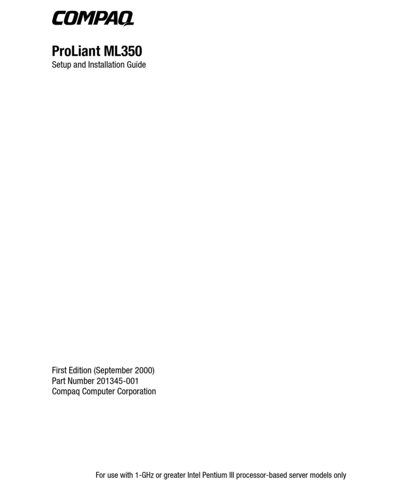 Compaq ML350 - ProLiant - G2 Setup and installation guide