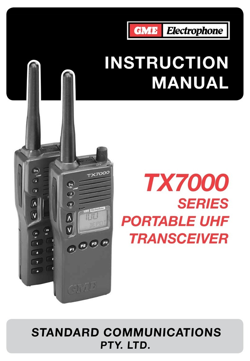 GME Electrophone TX7000 SERIES instruction manual