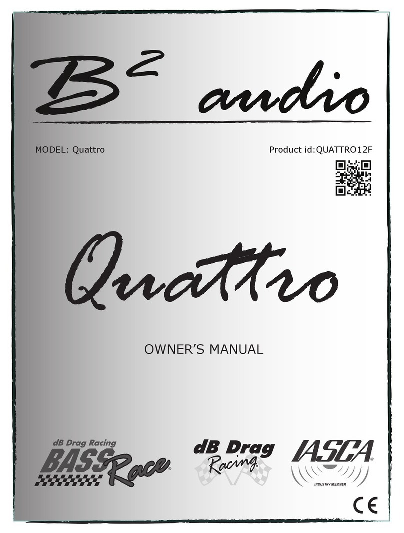 B2 Audio Quattro User manual