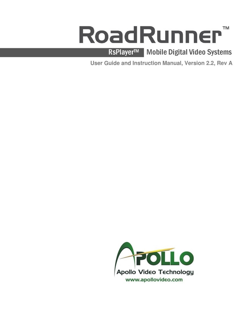 Apollo RsPlayer User guide and instruction manual
