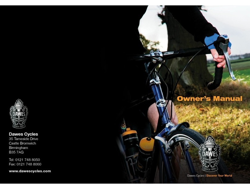 Dawes Cycles Bicycle User manual