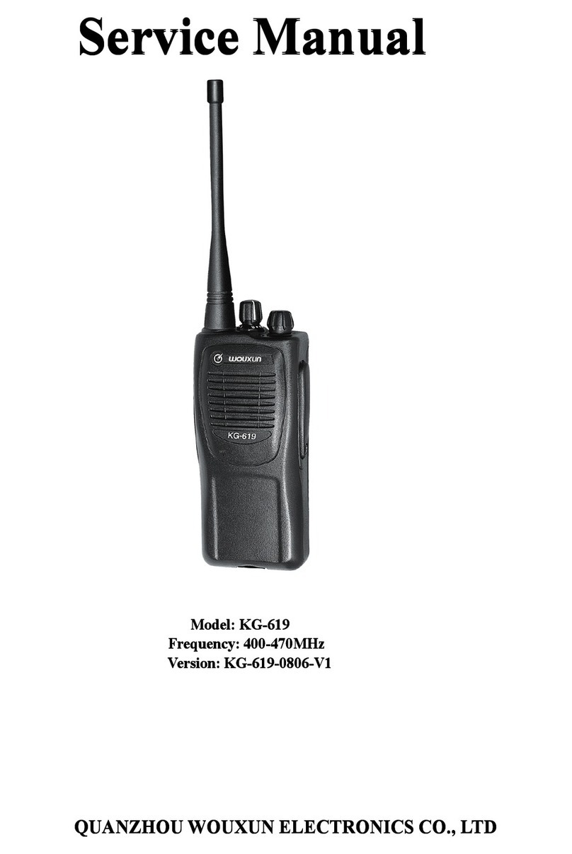QUANZHOU WOUXUN KG-619 Service manual