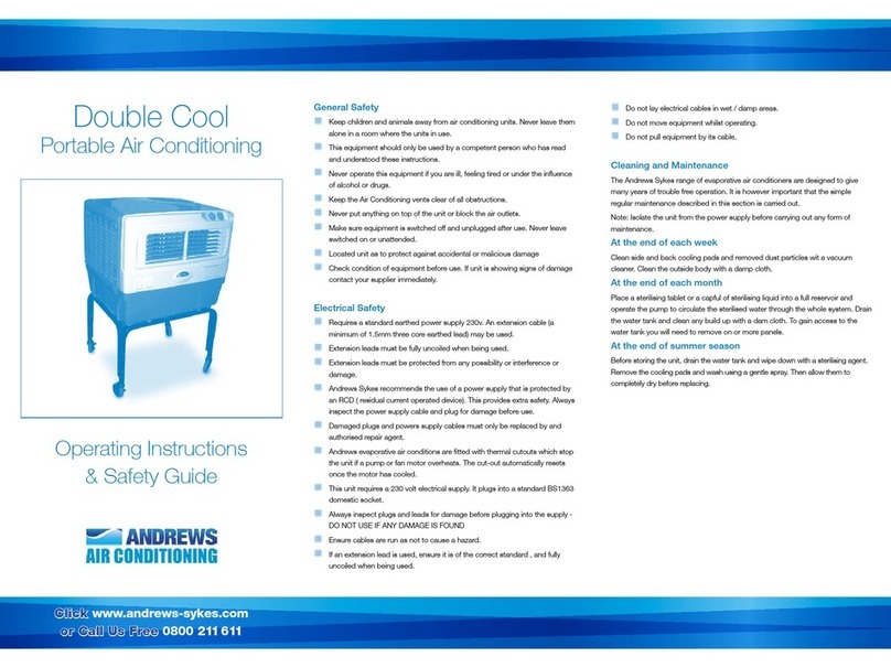andrews Double Cool Product information sheet