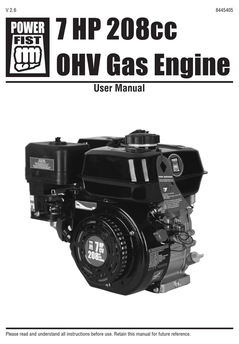 Power Fist 208 cc user manual