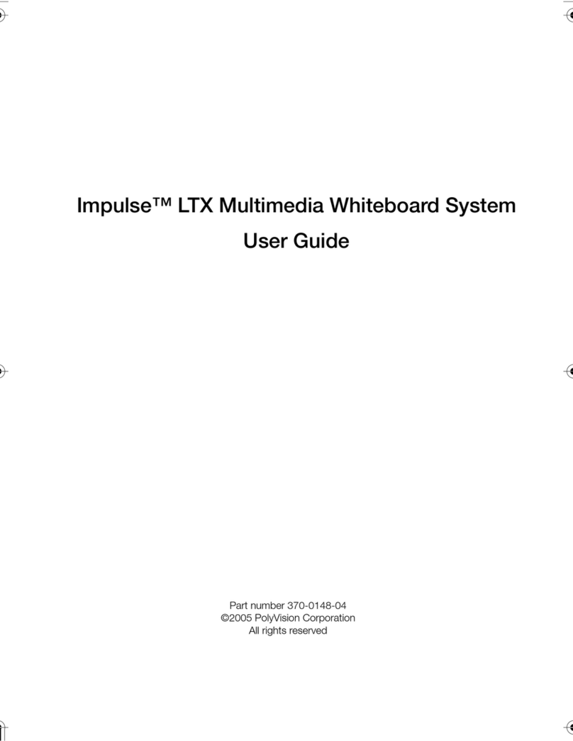 PolyVision Impulse LTX User manual PolyVision Impulse LTX User manual