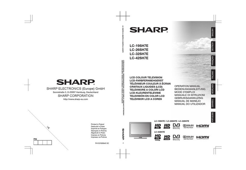 Sharp LC-19SH7E Assembly instructions