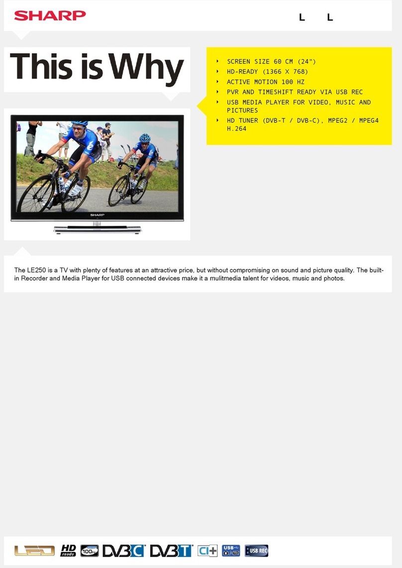 Sharp LC-24LE250V-BK User manual