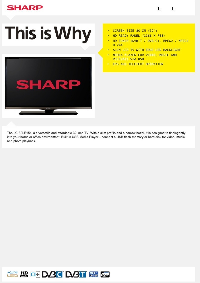 Sharp LC-32LE154V User manual