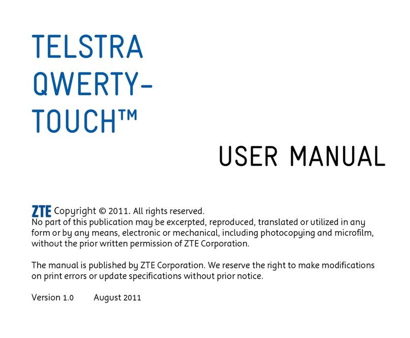 Zte Telstra Qwerty-Touch User manual Zte Telstra Qwerty-Touch User manual