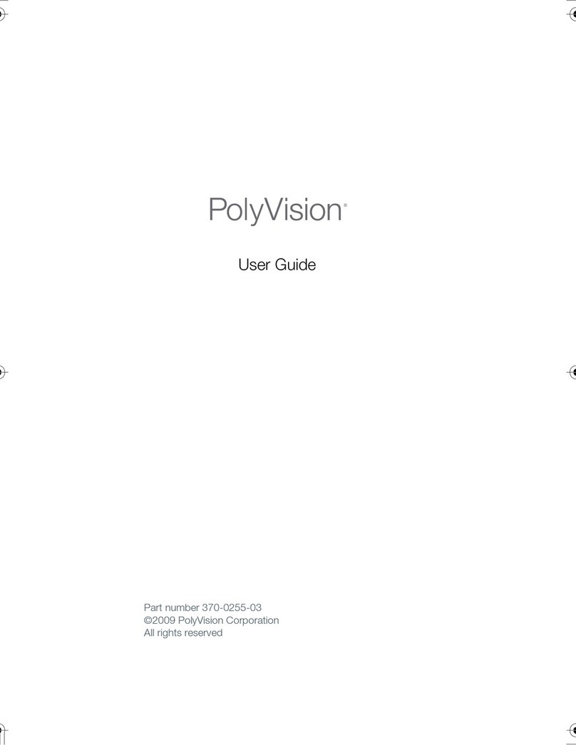 PolyVision 370-0255-03 User manual PolyVision 370-0255-03 User manual